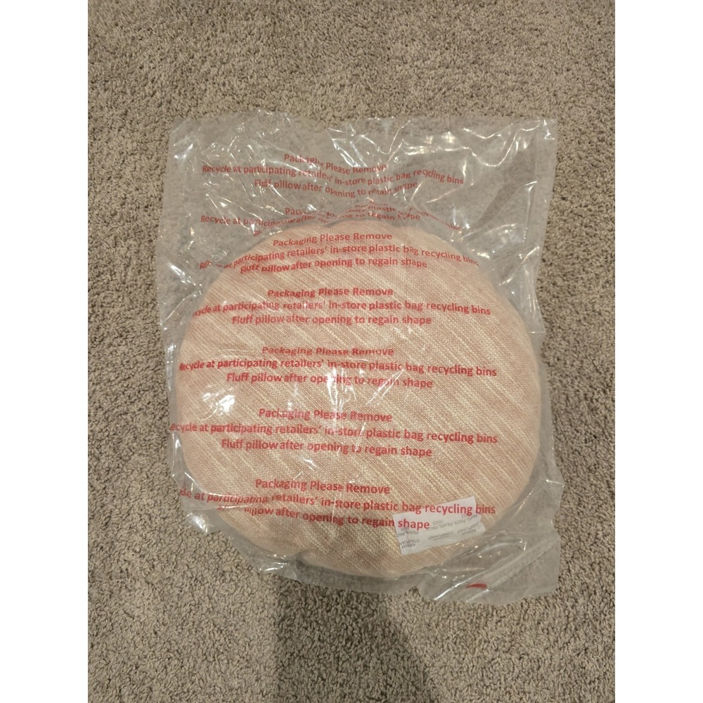 Threshold 16" Woven Cotton Slub Round Throw Pillow, New‎